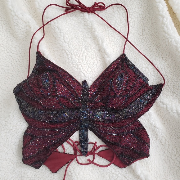 MISDEMEANOR Other - Festival butterfly sequin bra
